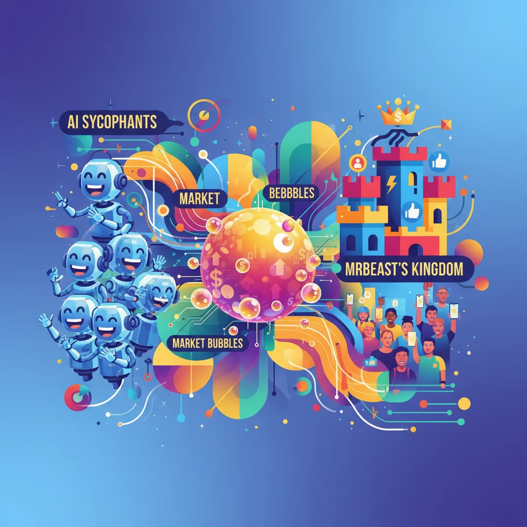 AI Sycophants, Market Bubbles, and MrBeast’s Kingdom: Decoding Our Tech-Saturated Reality