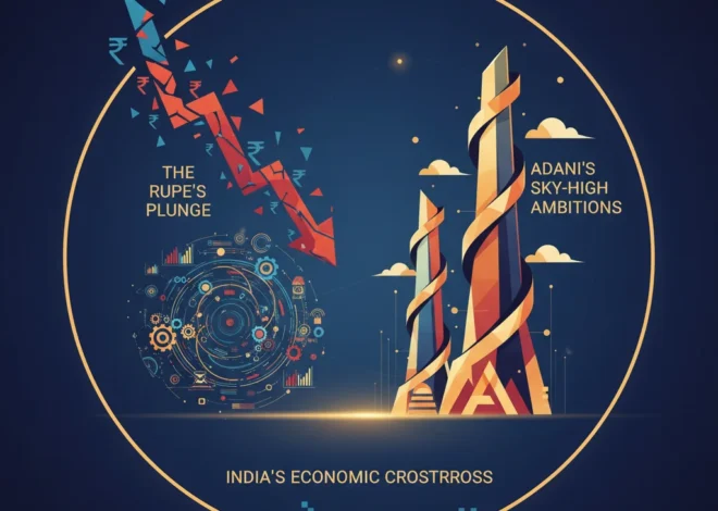 The Rupee’s Plunge: Decoding India’s Economic Crossroads and Adani’s Sky-High Ambitions