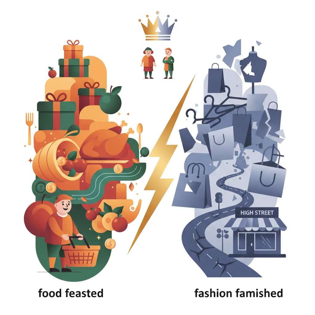 The Great Retail Divide: Why Food Feasted and Fashion Famished in the UK’s Christmas Showdown